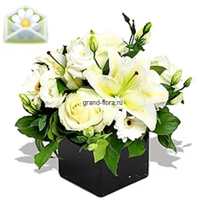 Красивая композиция в белых тонах   Красивая композиция в белых тонах